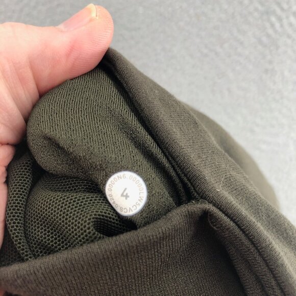 Lululemon Wunder Lounge Leggings Womens 4 Dark Olive Super High Rise Tight Gym - Picture 5 of 13